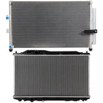 Aluminum Radiator & Condenser Cooling Kit 2006 07 08 09 10 2011 Acura Honda ECCPP