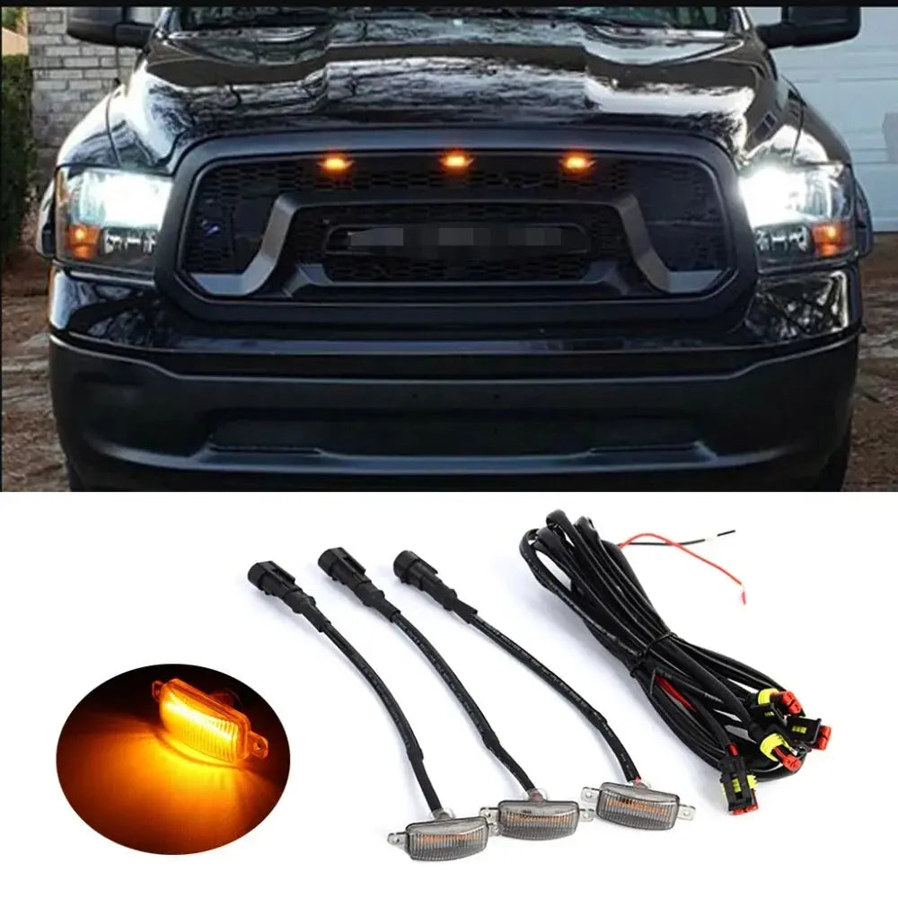 Amber Lens Amber Led Front Grille Running Lights For Toyota Tundra Rap Dynamic Performance Tuning