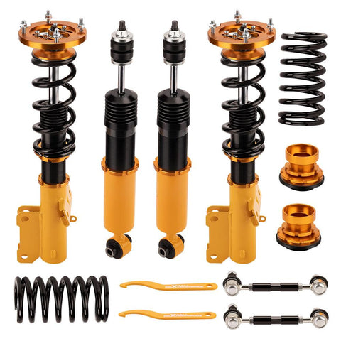 Assembly Coilovers Kits compatible for Ford Mustang 2005-2014 Adj. Height and Mounts MaxpeedingRods