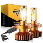 Auxbeam F2 H4 9003 Led Headlight Bulbs Car & Truck High Low Beam Kit 6500K White EB-DRP