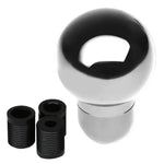Ball Style Mt Manual Transmission Stick Shift Knob Chrome W/ M8 M10 M12 Adapters DNA MOTORING