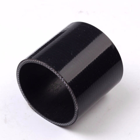 Black 1 1/2" inch 38mm Silicone Straight Hose Coupler Connector Joiner Radiator F1 Racing