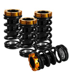 Black Adjustable 1-4" Black Scale Suspension Coilover Spring 88-00 Eg Ek Dc DNA MOTORING