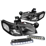 Black Headlight+Clear Corner+Led Driving Fog Light  97-05 Venture/Silhouette DNA MOTORING