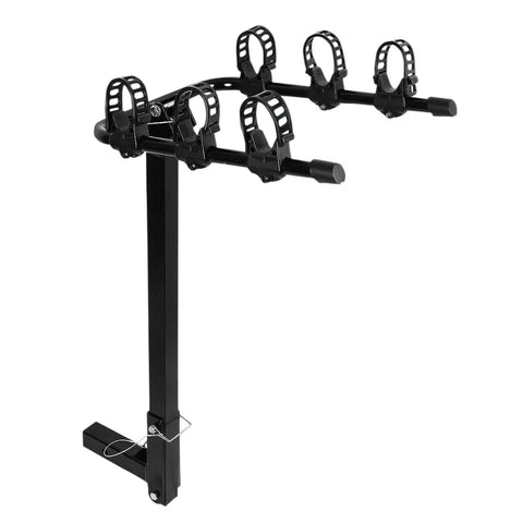 Black Mild Steel Foldable 2"Hitch Mount Rear Trailer Bicycle/Bike Rack Carrier DNA MOTORING