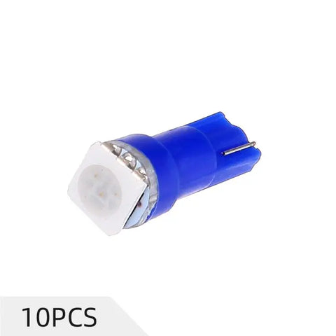 Blue T5 LED License Plate Light Bulb 1SMD 5050 Chips Fit 2000-2005 Jeep Wrangler 4.0L/2008-2010 Toyota Camry ?3.5L | 10 Pcs ECCPP