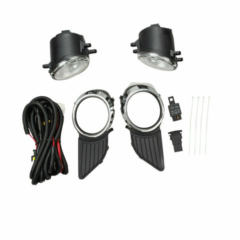 Bumper Driving Fog Lights Lamp Switch Wiring + Bulb Fits 11-17 Toyota Sienna F1 RACING