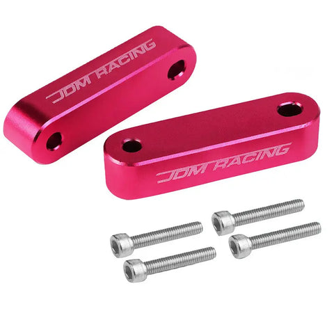 Civic/Integra/Crx Pink Aluminum Hood Spacer Riser Kit Set Airflow Increase DNA MOTORING