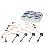 Celica St204 5S-Fe Ignition System Silicone Spiral Core Spark Plug Wire Red DNA MOTORING