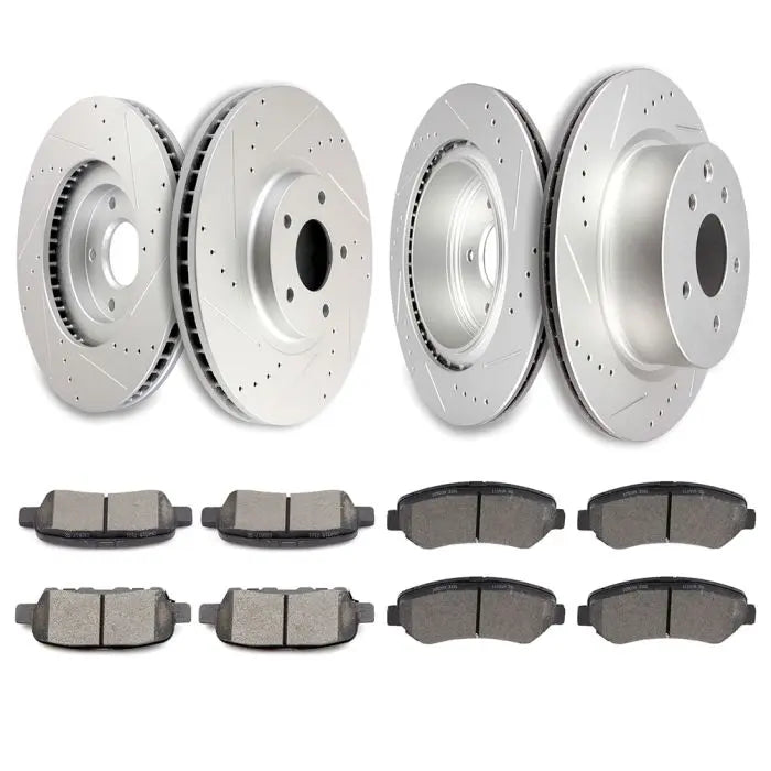 Ceramic Brake Pads And Rotors Front Rear For Nissan Maxima 0914 16 17