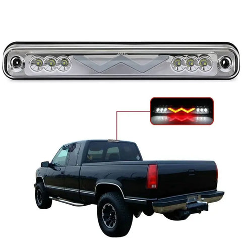 Chrome LED 3rd Third Brake Tail Light 88-98 Chevy Silverado GMC Sierra New ECCPP