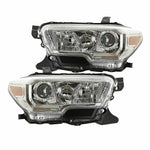 Chrome Projector Headlights w/o LED DRL Left+Right For 2016-2018 Toyota Tacoma F1 RACING