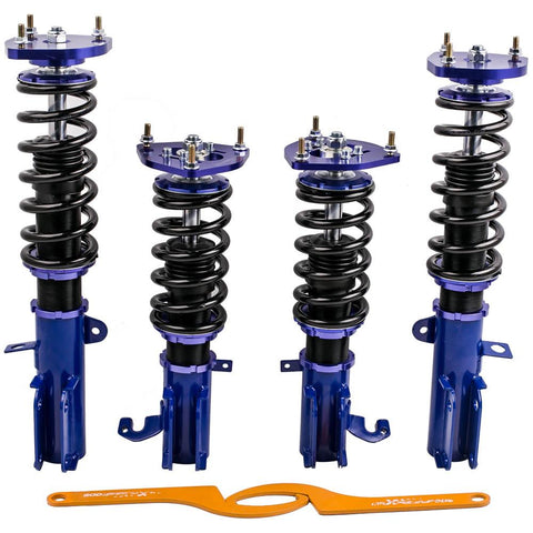 Coilovers Coil Spring Kit compatible for Toyota Corolla 88-99 E90 E100 Adj Height Shocks MaxpeedingRods