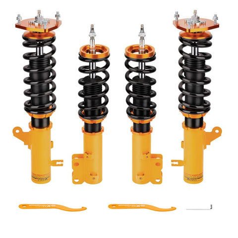 Coilovers Kit compatible for Hyundai Tiburon GS Coupe 2-Door 2005-2008 Adj. Damper Shocks MaxpeedingRods