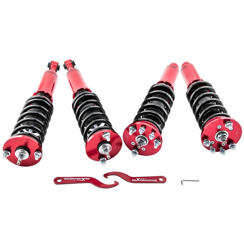 Coilovers Kits compatible for Honda Accord 03-07 Spring Coil Over Strut 24-Ways Adj Damper MaxpeedingRods