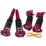 Coilovers compatible for Nissan 94-98 240SX s14 coilovers Silvia Adj. Damper Racing Kits Shocks MaxpeedingRods