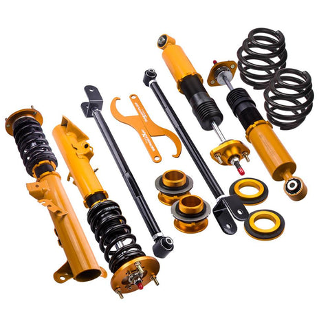 Compatible for BMW E36 318 320 323 325 328 92-98 + Camber Arm Coilover Suspension Struts MaxpeedingRods