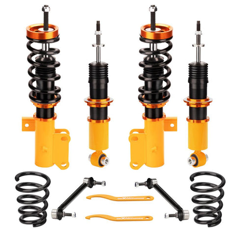 Compatible for Chevrolet Camaro 2010-15 Adj. Height Coil Springs Struts Coilover Kits MaxpeedingRods