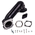 Compatible for Duramax Diesel LML Intake Bridge Resonator Black compatible for GMC Chevy 6.6L 2011-2015 MaxpeedingRods