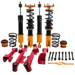Compatible for Ford Mustang 4th 94-04 Adj. Height and Mounts / Rear Control Arm Coilover Kits MaxpeedingRods