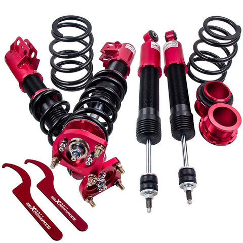 Compatible for Ford Mustang GT Convertible 4th 24 Ways Adjustable Damper Coilovers Kits 1994 - 2004 MaxpeedingRods