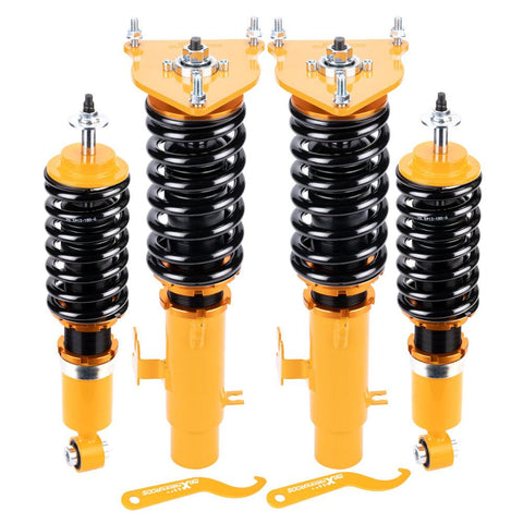 Compatible for Mini Cooper 2002-2006 Adj. Height Shock Absorbers Coilovers Damper Kit MaxpeedingRods