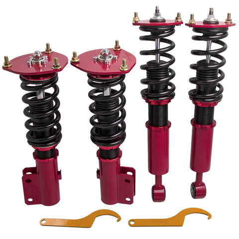 Compatible for Mitsubishi 3000GT compatible for FWD 1991-1999 3.0L compatible for Dodge Stealth 1991-1996 Shocks Coilover Kits MaxpeedingRods