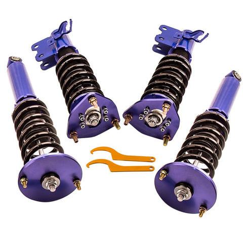 Compatible for Nissan s14 coilovers 1994-1998 Coil Struts Shocks Tuning 240sx coilovers Kits MaxpeedingRods