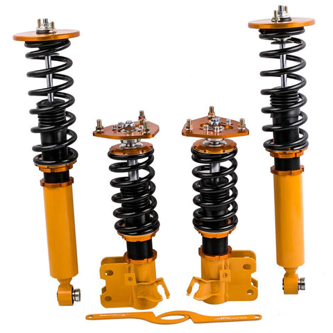 Compatible for Nissan s14 coilovers 240SX Silva 1994-1998 Adj. Height Shocks Coilovers Kits MaxpeedingRods