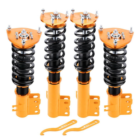 Compatible for Subaru Forester 1998-2002 Complete Adjustable Height Shocks Coilovers Suspension Kit MaxpeedingRods
