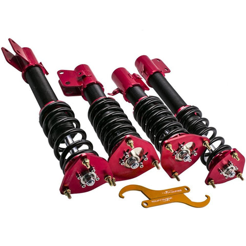 Compatible for Subaru Impreza WRX EJ20 EJ25 GDB Adj Height 2002-2007 Racing Coilovers Kits MaxpeedingRods