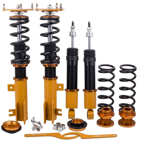 Compatible for Volvo S70 98-00 Adj. Height Shock Absorbers Strut Coilovers Suspension Kits MaxpeedingRods