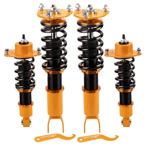 Complete Coilovers Kit compatible for Mazda RX-8 2004-2011 Struts Coil Shocks Adj. Height MaxpeedingRods