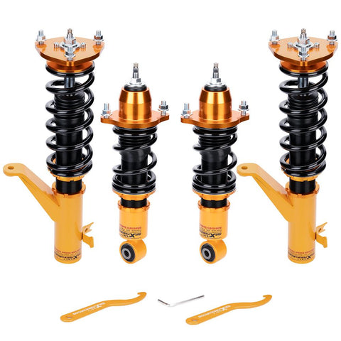 Complete Coilovers Shock Absorber Set compatible for Honda Civic EM2 2001 20-05 Adjustable MaxpeedingRods