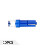 Concave Blue Wedge T5 Diode LED Instrument Cluster Light Bulb Fit 1998-2005 Chevrolet Blazer 4.3L/2011 Chrysler 200 2.4L | 20 Pcs ECCPP