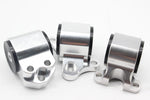 D-Series 3 Bolt Billet Motor Mount Swap Kit - 96-00 EK - (Silver) Dynamic Performance Tuning