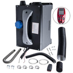 Diesel Air Heater 12V 5KW w/1 Hole + Knob Switch All in One for Car Truck Pickup MaxPeedingRods