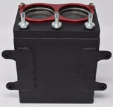 Dual Billet Aluminum Bosch 044 380 2L HighFlow External Fuel Pump Surge Tank IE MD Performance