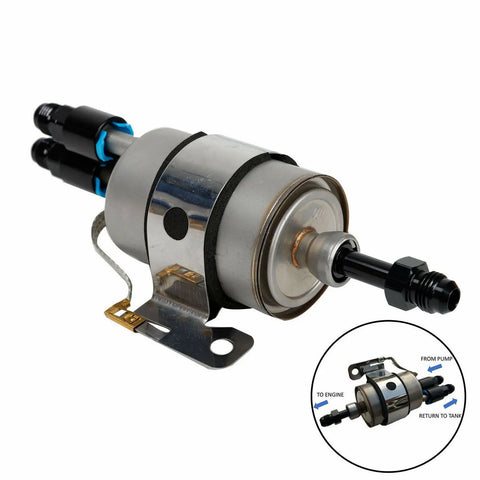 Efi Or Ls Swap Fuel Pressure Regulator/Filter W/ 6An Fittings Kit C5 Corvette BLACKHORSERACING