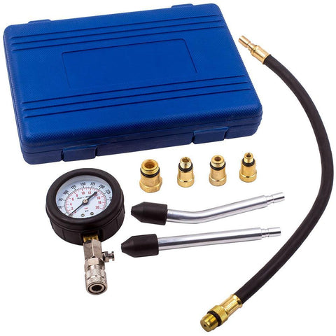 Engine Cylinder Compression Pressure Tester Gauge Test Kit Car Bicycle MaxSpeedingRods