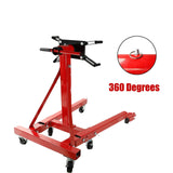 Engine Stand Folding Motor Hoist Dolly Mover Auto Repair Rebuild Jack 2000 Lb BLACKHORSERACING