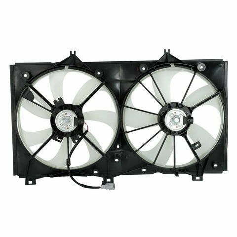 FIT 2007-2009 Toyota Camry 2.4L TO3115151 AC Dual Condenser Cooling Radiator Fan SILICONEHOSEHOME