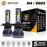 Fanless H4 9003 Led Headlight Hi/Low Beam 6000K Bulb For Motorcycle Super Bright EB-DRP