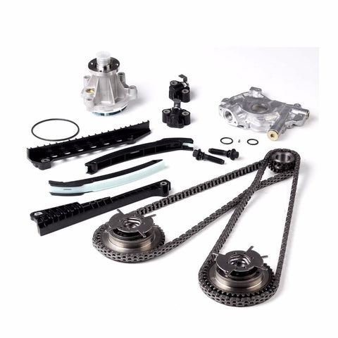 Fit 04-08 5.4 Ford Lincoln TRITON Timing Chain Cam Phaser Water Oil Pump Kits F1 Racing