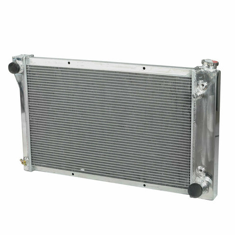Fit 1967-1972 Chevy C10/C20/C30 K10/K20/K30 3-Row Full Aluminum Raciang Radiator SILICONEHOSEHOME