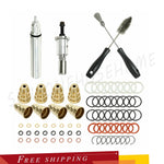 Fit 7.3L Ford Powerstroke Injector Sleeve Cup Removal Tool & Install Kit+Brushes EB-DRP
