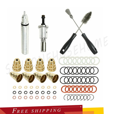 Fit 7.3L Ford Powerstroke Injector Sleeve Cup Removal Tool & Install Kit+Brushes EB-DRP