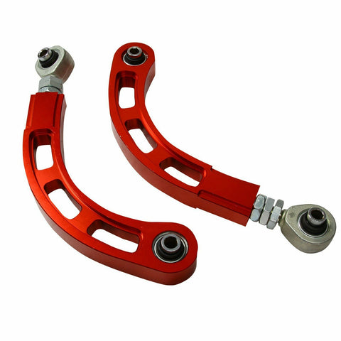 Fits 02-06 08-17 Mitsubishi Spherical Bearing Adjustable Rear Camber Arm Kit Red SILICONEHOSEHOME