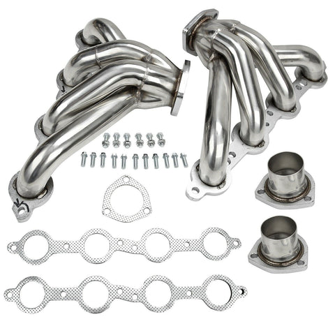 Fits Chevy LS1 LS6 Stainless Steel Block Hugger Tight Exhaust Headers LS 1 LS 6 SILICONEHOSEHOME