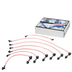Fits Supra Mk4 2Jz Na Ignition System Silicone Spiral Core Spark Plug Wire Red DNA MOTORING